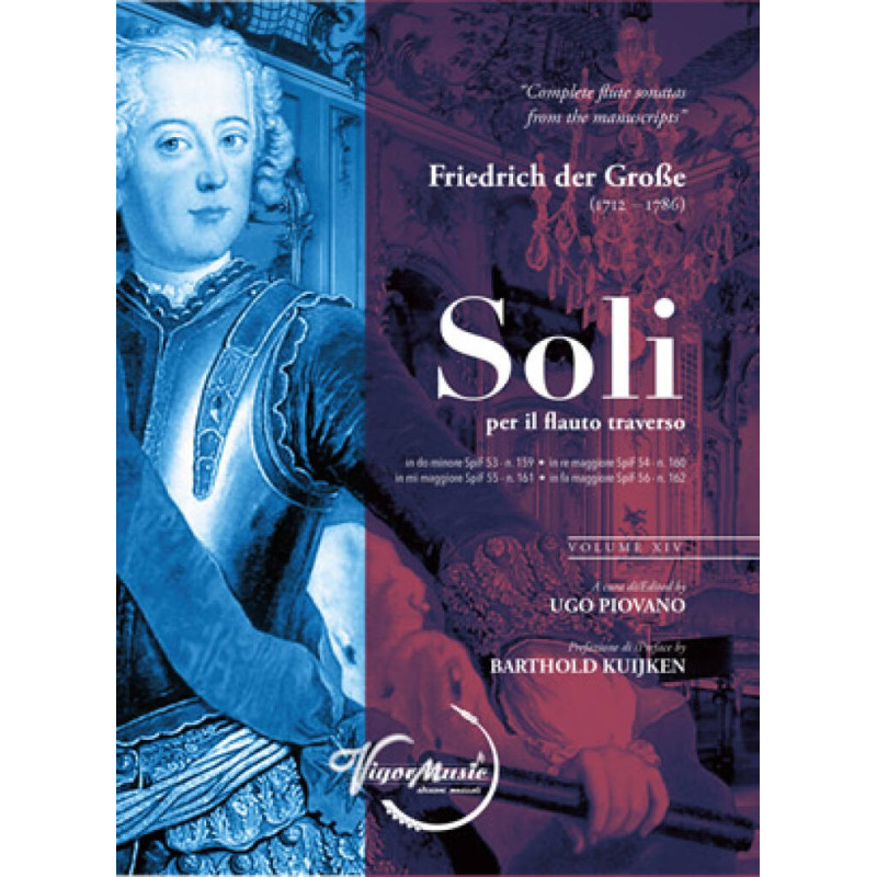 Friedrich der Große Soli per flauto traverso vol. XIV,
