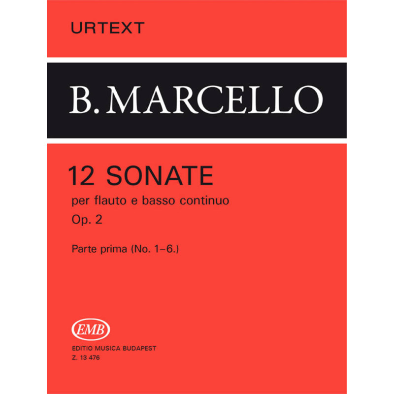 Benedetto Marcello 12 Sonate per flauto,