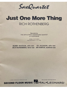 Just One More Thing (Sax Quartet)