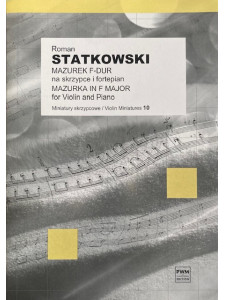 Mazurka in F major Op. 8 No. 2 for Violin and Piano