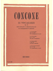 Concone - 15 vocalizzi di canto op. 12