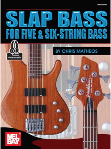 Slap Bass For Five & Six String Bass (book/Audio Online)