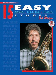 15 Easy Jazz, Blues & Funk Studies - Bass Clef Instruments (book & CD)