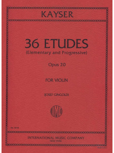 36 Elementary & Progressive Studies, Op. 20 (Violin)