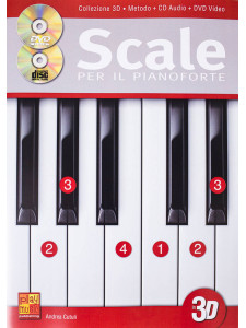Scale per il pianoforte in 3D (libro with CD/DVD)