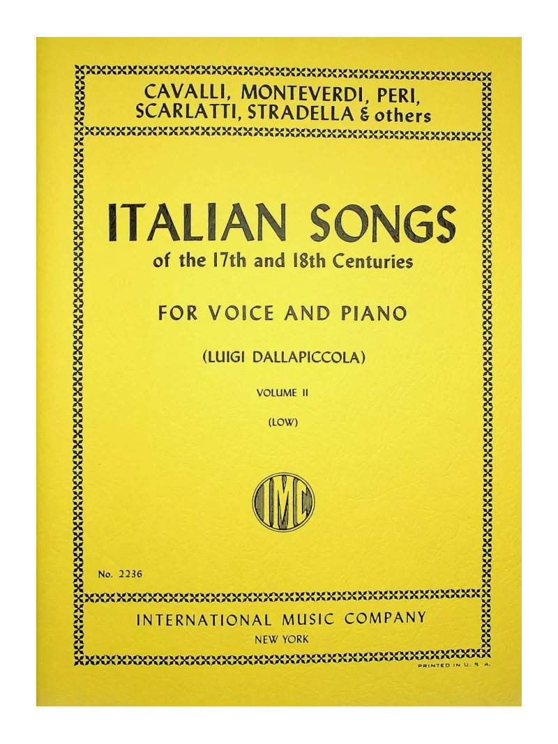 Italian Songs for Voice and Piano