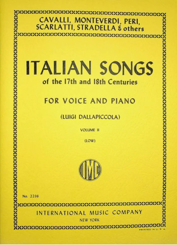 Italian Songs for Voice and Piano