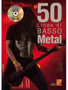 50 Linee di basso Metal (libro/Audio Video)