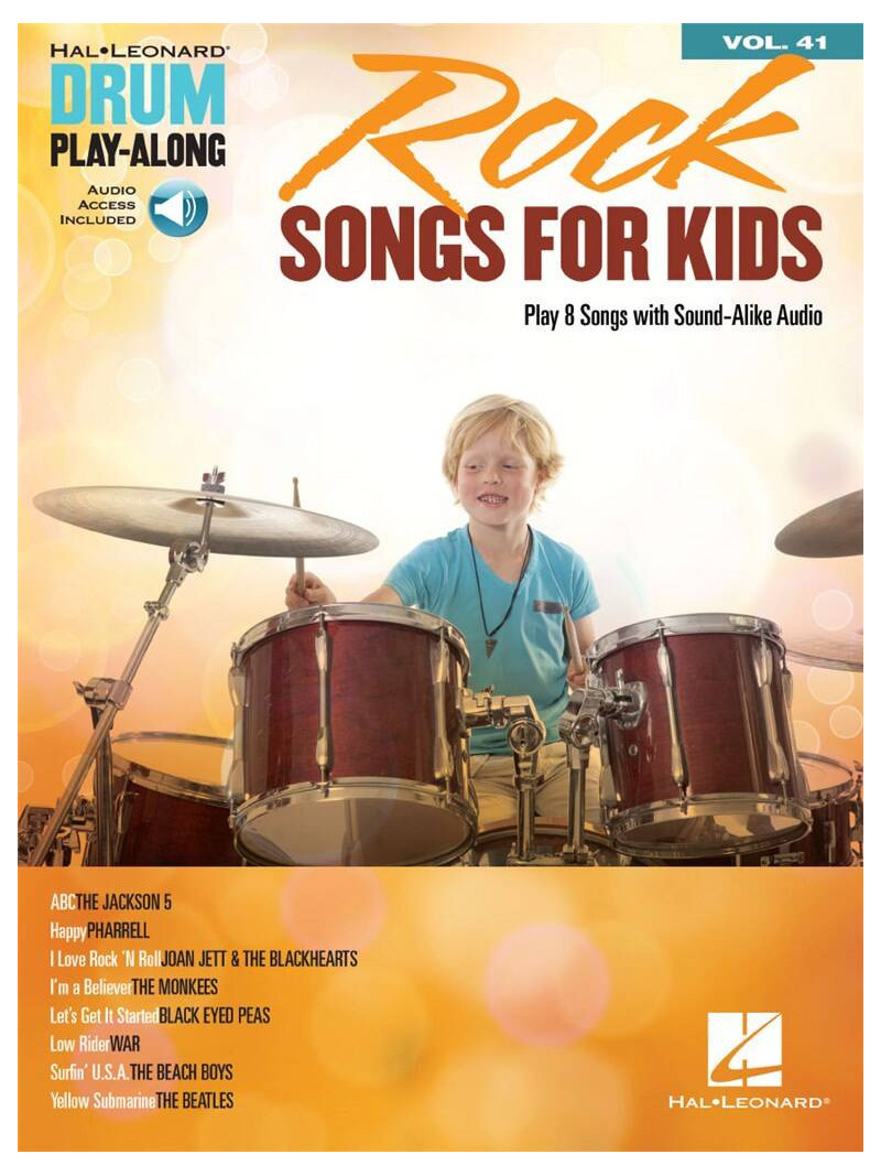 Rock Songs for Kids: Drum Play-Along Volume 41