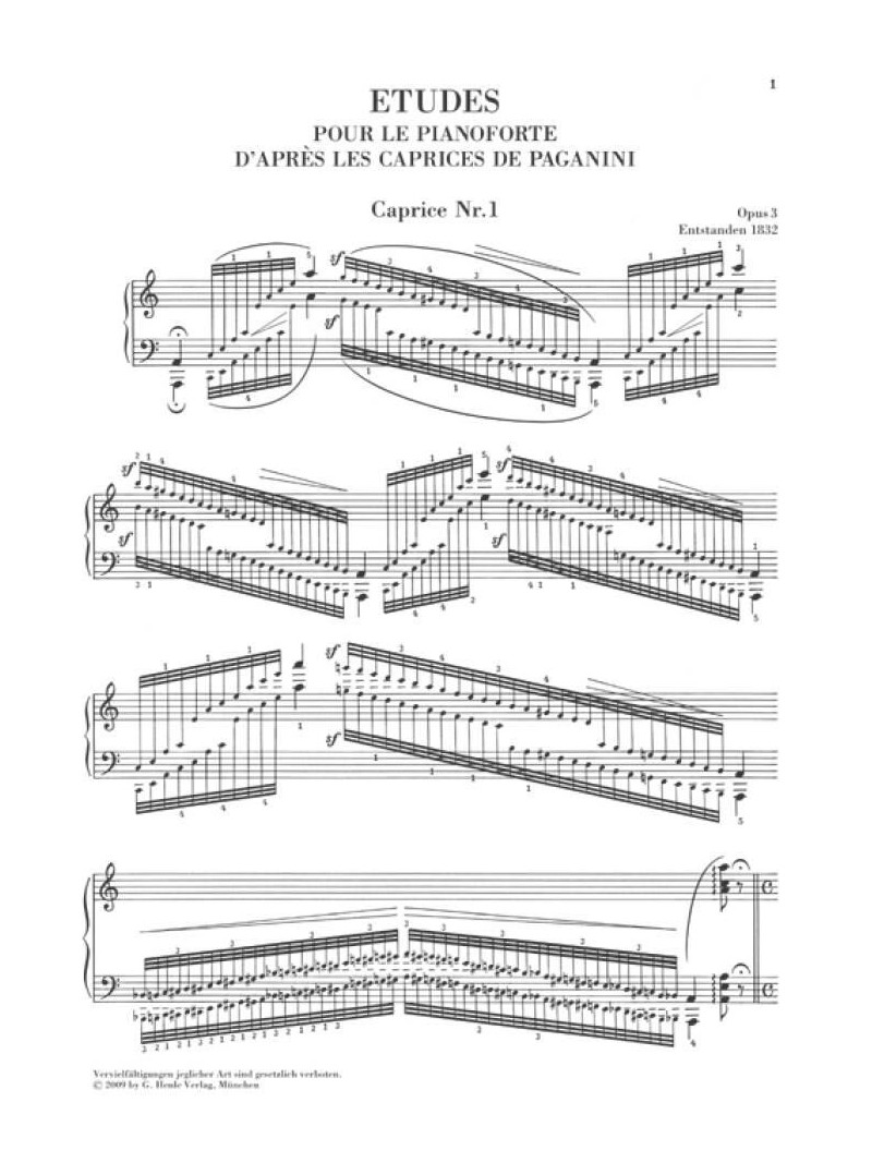 Schumann - Paganini Studies op.3