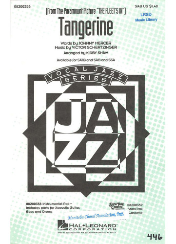 Tangerine - From "The Fleet's In" (Choral SATB)