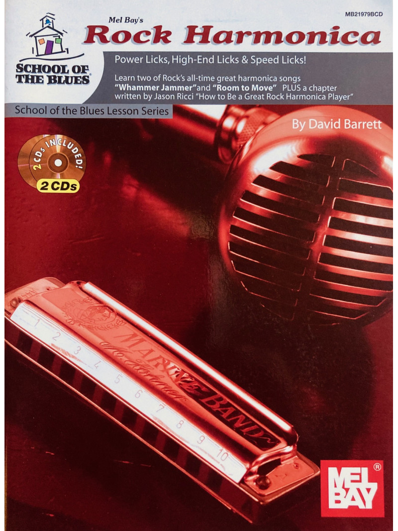 Rock Harmonica: Power Licks, High-End & Speed Licks (book/2CD)